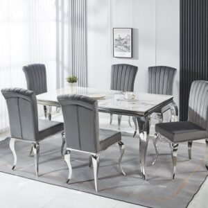 EETTAFEL KRISTAL EN STOEL MELISSA