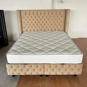 BOXSPRING BED DAGGERS BEIGE KLEUR