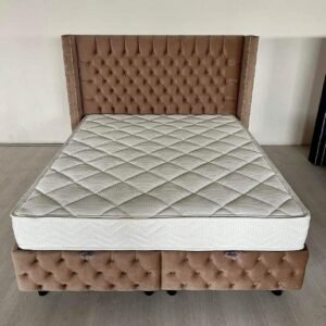 BOXSPRING BED DAGGERS BRUINE KLEUR