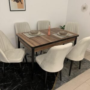AMORA tafelset en stoel NEW YORK champagne