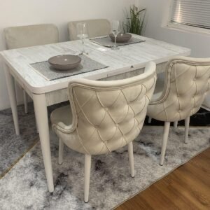 ANTIEK LUXE tafelset en stoel LORD LUX champagne