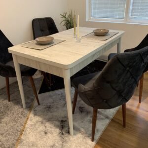 ANTIQUE LUX tafelset en stoel MODENA LUX zwart