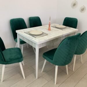 ANTIQUE LUX tafelset en stoel VANESSA Green