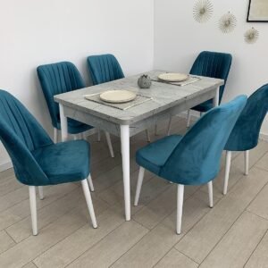 BELLA tafelset en stoel NEW YORK turquoise