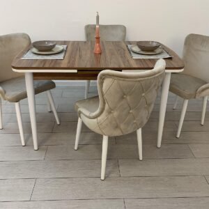 DALIA tafelset en stoel LORD LUX champagne