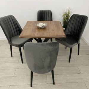 EMI TAFEL- EN STOELSET NEW YORK COLOR GRAPHITE