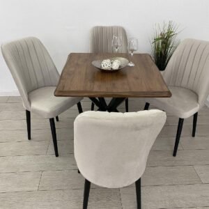 EMMY-TAFELSET EN STOEL NEW YORK CHAMPAGNE