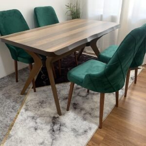 Tafelset CAPRICE en stoel LATINA groen