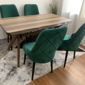 Tafelset CAPRICE en stoel LATINA groen