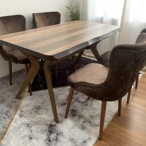 CAPRICE tafelset en stoel LORD LUX bruin