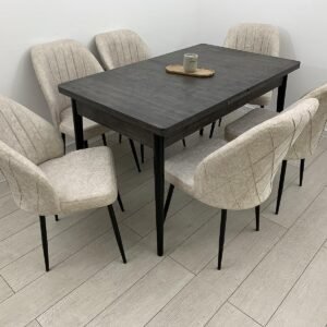 LOTUS LUX tafelset en stoel ROMA beige