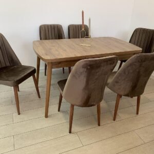 MARONE tafelset en stoel NEW YORK brown