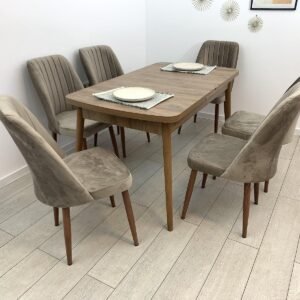 MARONE tafelset en stoel NEW YORK cappuccino