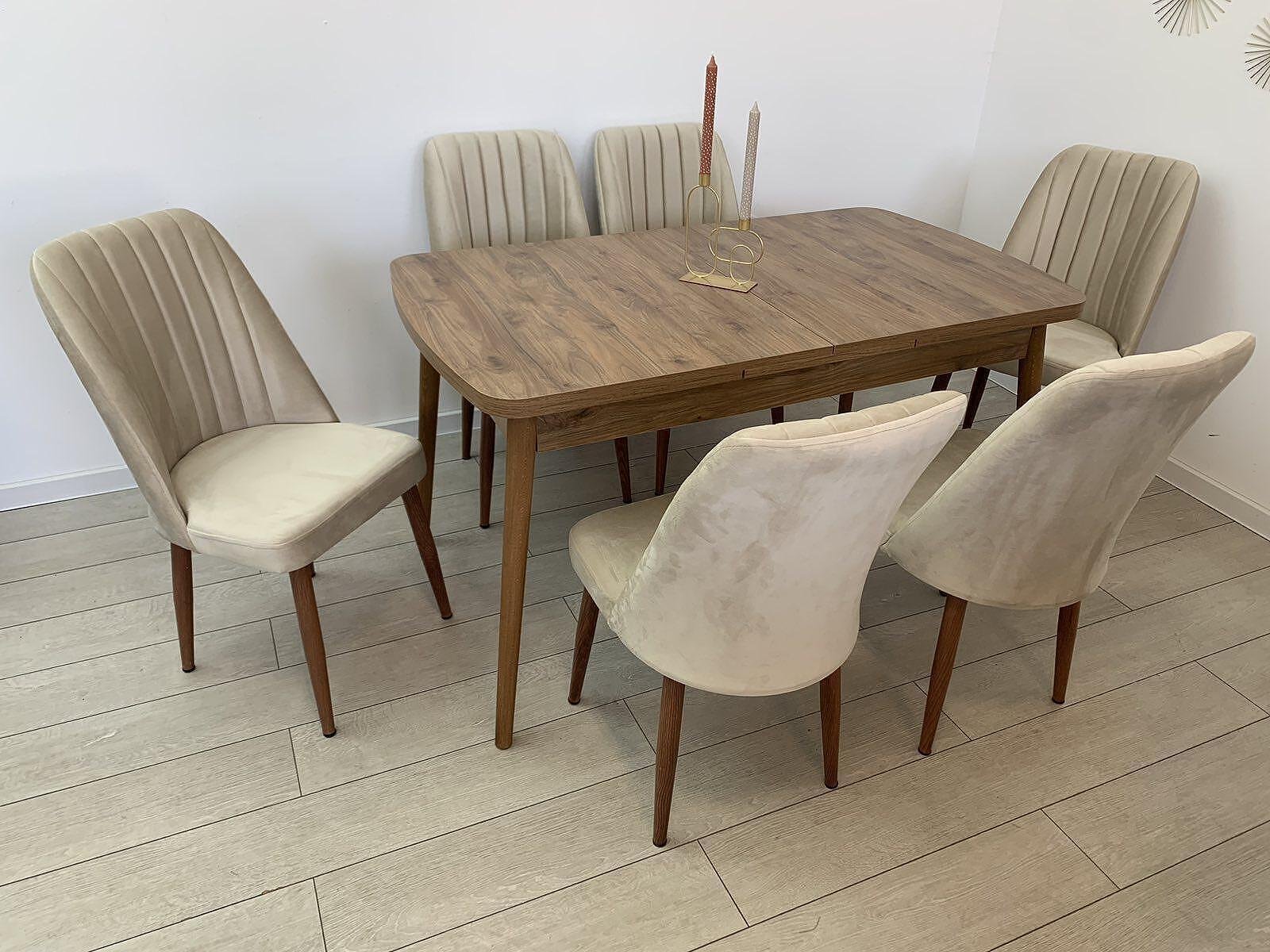 MARONE tafelset en stoel NEW YORK champagne
