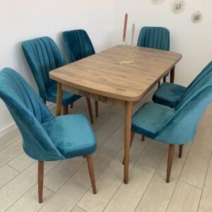 MARONE tafelset en stoel NEW YORK turquoise