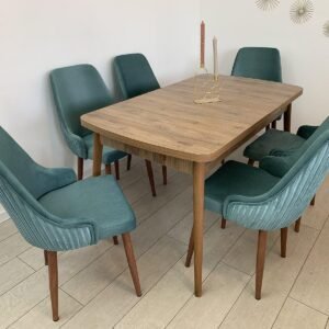 MARONE tafelset en stoel JANET turquoise