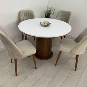 ROMEO TAFEL EN STOEL SET NEW YORK CHAMPAGNE KLEUR