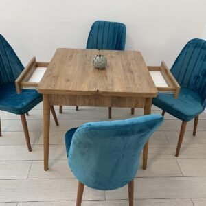 VEGA tafelset en stoel NEW YORK turquoise