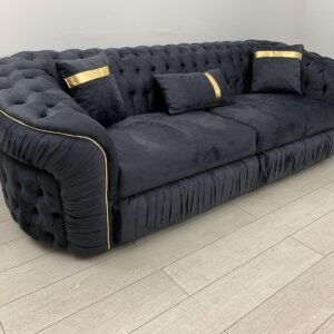 Parijs set 2 stuks. Drievoudige bank + 1 stuk. Fauteuil (met slaapbank)