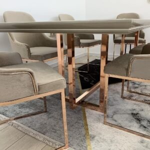 Luxe eetservies Freya roségoud