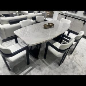 LUXE EETTAFEL + 6 STOELEN