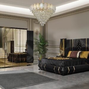 Beddingset KIEV zwart