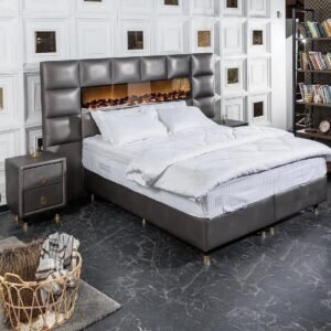 SLAAPKAMER AMANDA MET IMITATIE-OPEN HAARD